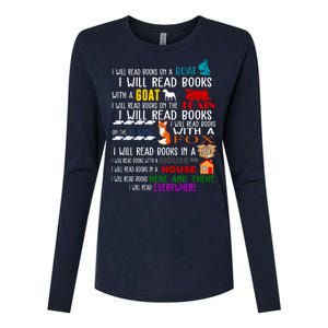 I Will Read Books Everywhere Womens Cotton Relaxed Long Sleeve T-Shirt