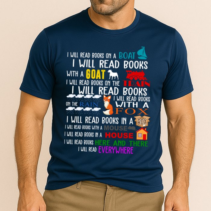 I Will Read Books Everywhere Performance Shirt