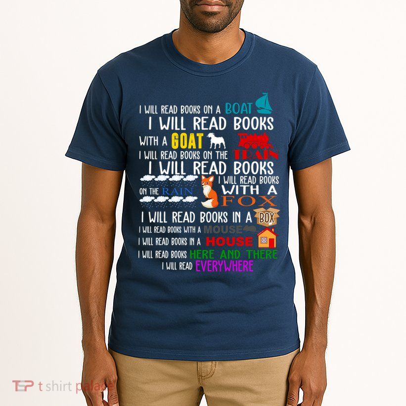I Will Read Books Everywhere Tall T-Shirt