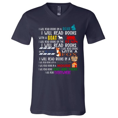 I Will Read Books Everywhere V-Neck T-Shirt