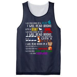 I Will Read Books Everywhere Mesh Reversible Basketball Jersey Tank