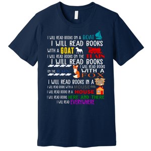 I Will Read Books Everywhere Premium T-Shirt