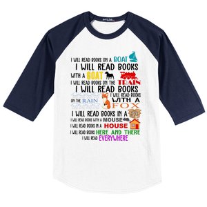 I Will Read Books Everywhere Baseball Sleeve Shirt