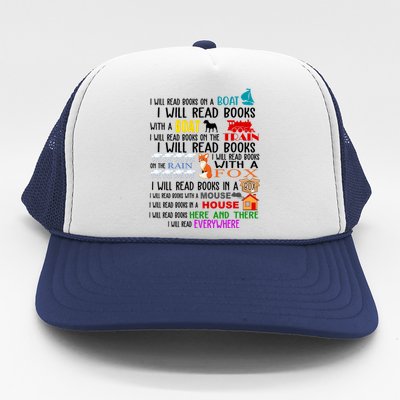 I Will Read Books Everywhere Trucker Hat