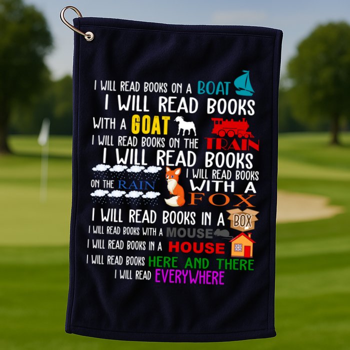 I Will Read Books Everywhere Golf Towel