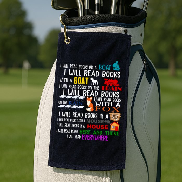 I Will Read Books Everywhere Golf Towel