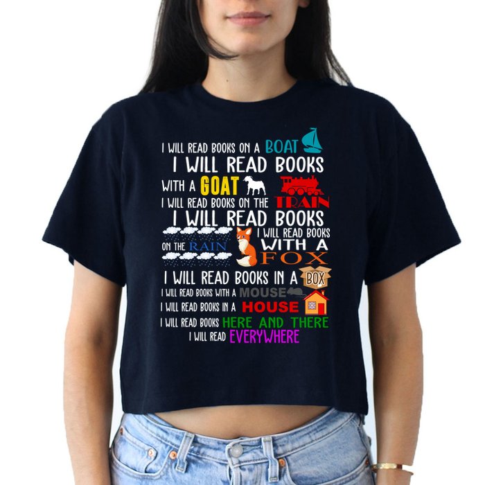 I Will Read Books Everywhere Crop Top