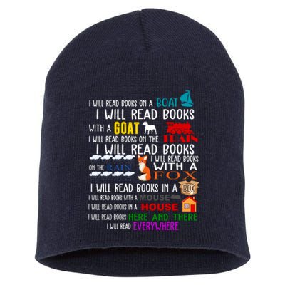 I Will Read Books Everywhere Short Acrylic Beanie