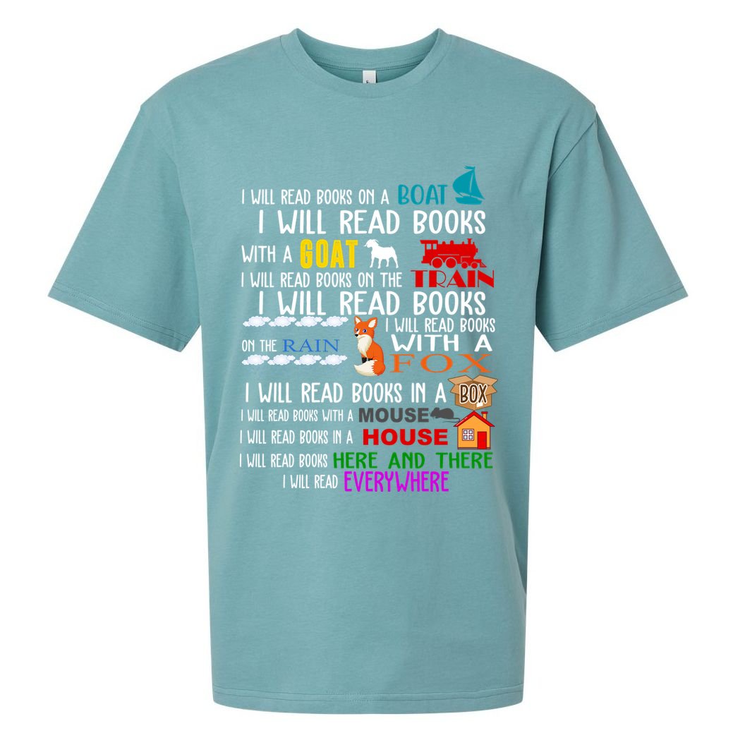 I Will Read Books Everywhere Sueded Cloud Jersey T-Shirt
