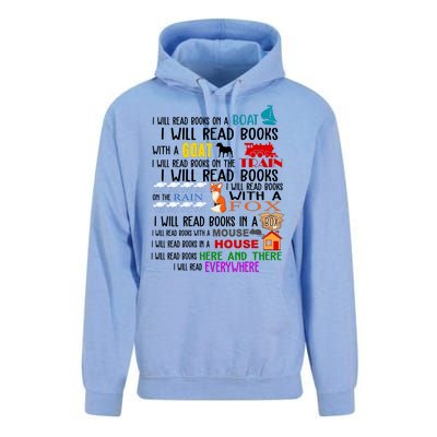 I Will Read Books Everywhere Unisex Surf Hoodie