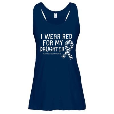 I Wear Red For My Daughter CHD Congenital Heart Disease Ladies Essential Flowy Tank