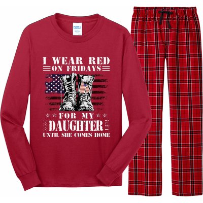 I Wear Red On Fridays For My Daughter Until She Comes Home Long Sleeve Pajama Set