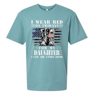 I Wear Red On Fridays For My Daughter Until She Comes Home Sueded Cloud Jersey T-Shirt