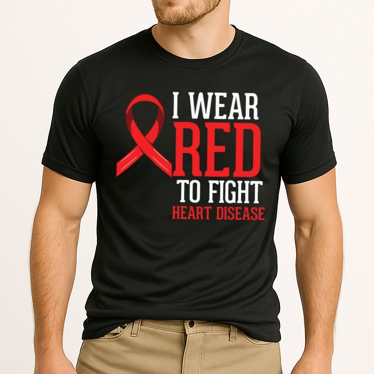 I Wear Red For Heart Disease Awareness Cooling Performance Crew T-Shirt