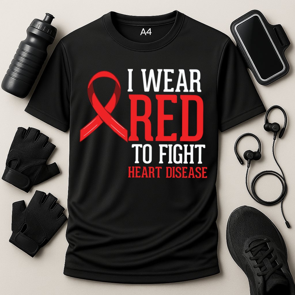 I Wear Red For Heart Disease Awareness Cooling Performance Crew T-Shirt