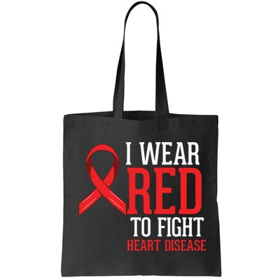 I Wear Red For Heart Disease Awareness Bag