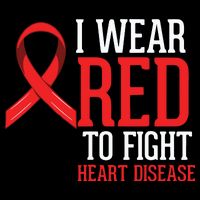 I Wear Red For Heart Disease Awareness Womens Tank Top