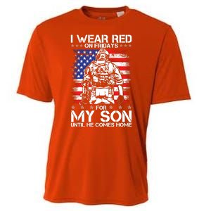 I Wear Red On Fridays For My Son Until He Comes Home Red White And Blue Cooling Performance Crew T-Shirt