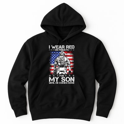 I Wear Red On Fridays For My Son Until He Comes Home Red White And Blue Hoodie
