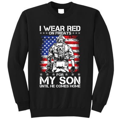I Wear Red On Fridays For My Son Until He Comes Home Red White And Blue Sweatshirt