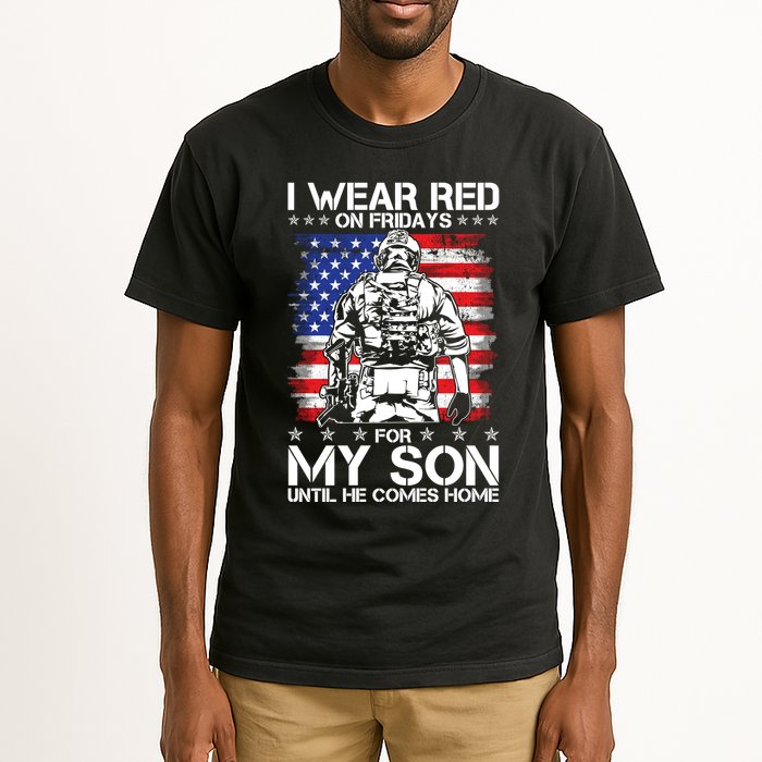 I Wear Red On Fridays For My Son Until He Comes Home Red White And Blue Tall T-Shirt