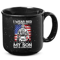 I Wear Red On Fridays For My Son Until He Comes Home Red White And Blue 15oz Campfire Ceramic Mug