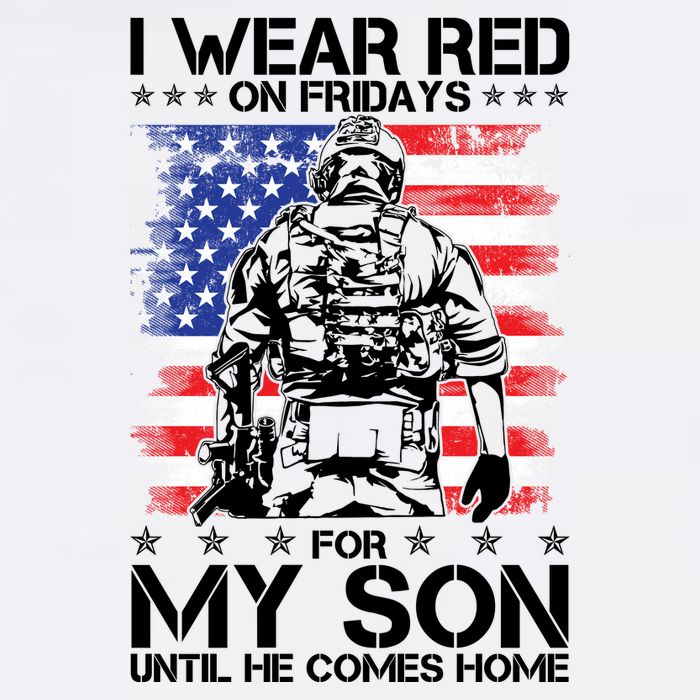 I Wear Red On Fridays For My Son Until He Comes Home Red White And Blue Garment-Dyed Sweatshirt