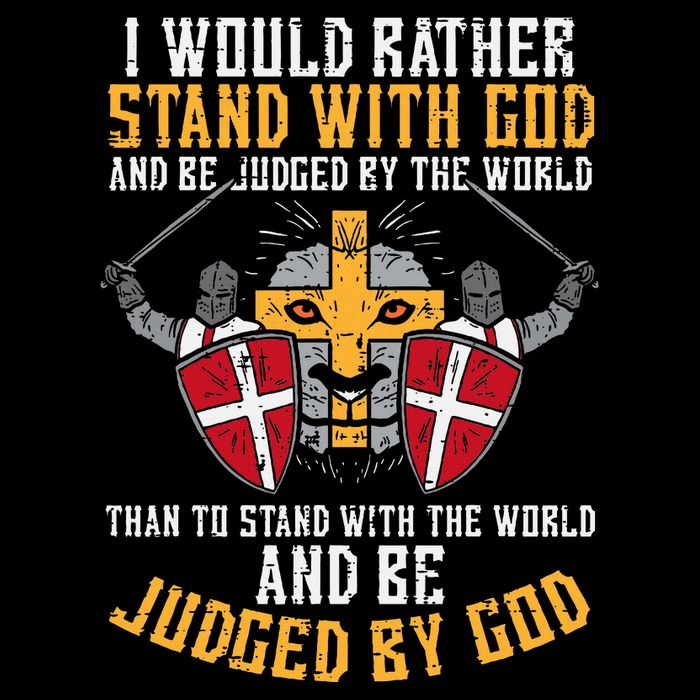 I Would Rather Stand With God Jesus Christian Magnet