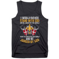 I Would Rather Stand With God Jesus Christian Tank Top