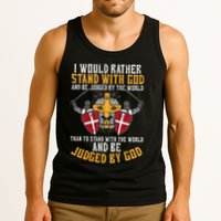 I Would Rather Stand With God Jesus Christian Tank Top