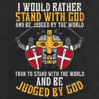 I Would Rather Stand With God Jesus Christian Golf Towel