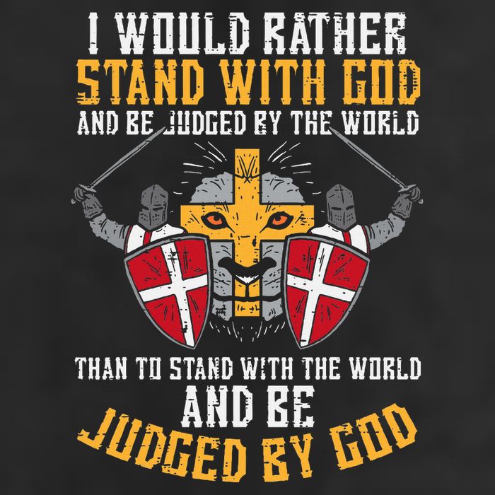 I Would Rather Stand With God Jesus Christian Golf Towel