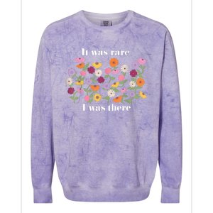 It Was Rare Funny I Was There For Women Colorblast Crewneck Sweatshirt