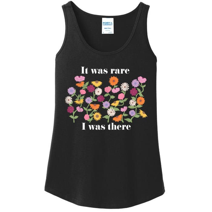 It Was Rare Funny I Was There For Women Ladies Essential Tank