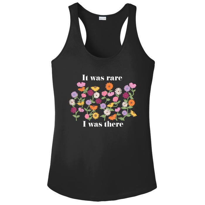 It Was Rare Funny I Was There For Women Ladies PosiCharge Competitor Racerback Tank