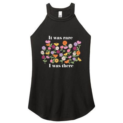 It Was Rare Funny I Was There For Women Women's Perfect Tri Rocker Tank