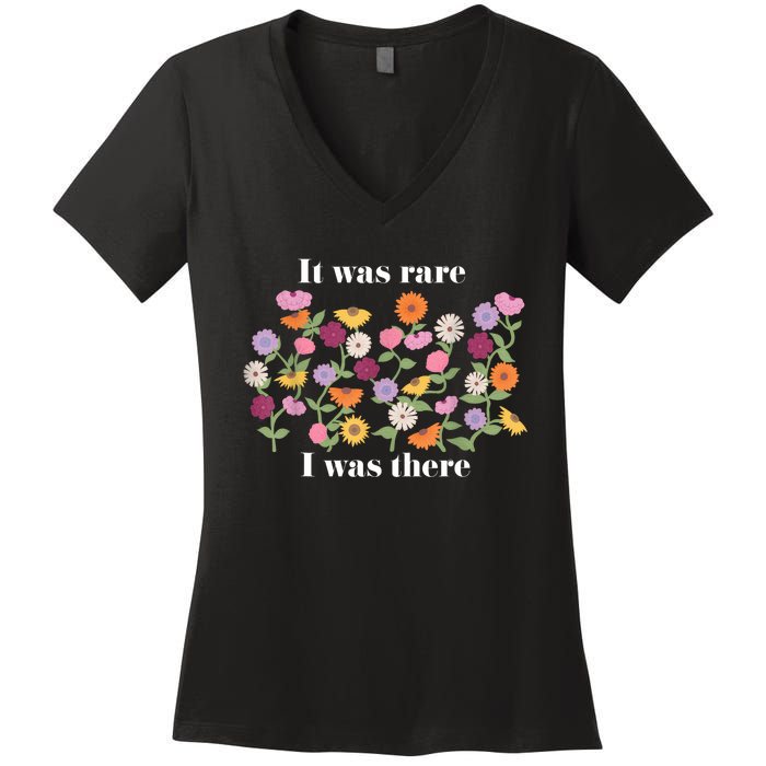 It Was Rare Funny I Was There For Women Women's V-Neck T-Shirt