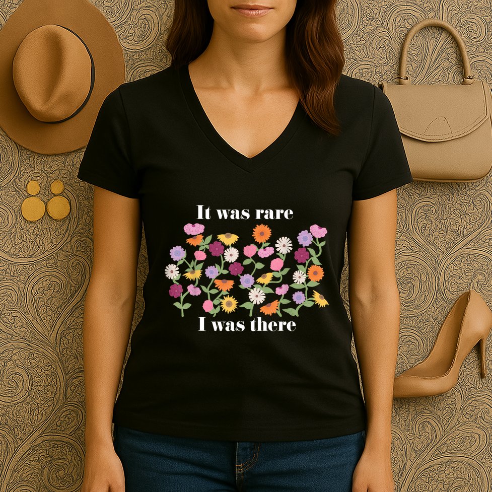 It Was Rare Funny I Was There For Women Women's V-Neck T-Shirt