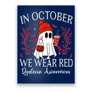 I Wear Red Dyslexia Awareness Month Dyslexia Poster