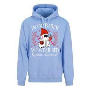 I Wear Red Dyslexia Awareness Month Dyslexia Unisex Surf Hoodie