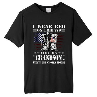 I Wear Red On Fridays For My GRANDSON Until He Comes Home Tall Fusion ChromaSoft Performance T-Shirt