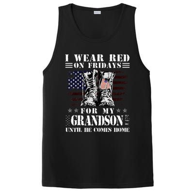 I Wear Red On Fridays For My GRANDSON Until He Comes Home PosiCharge Competitor Tank