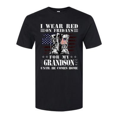 I Wear Red On Fridays For My GRANDSON Until He Comes Home Softstyle CVC T-Shirt