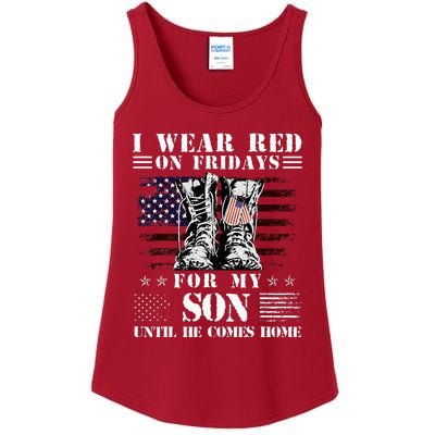 I Wear Red On Fridays For My SON Until He Comes Home Ladies Essential Tank