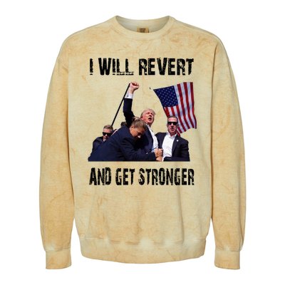 I Will Revert And Get Stronger Trump Lovers Gift Colorblast Crewneck Sweatshirt