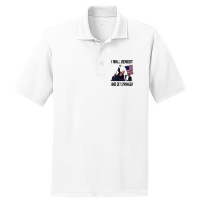 I Will Revert And Get Stronger Trump Lovers Gift PosiCharge RacerMesh Polo