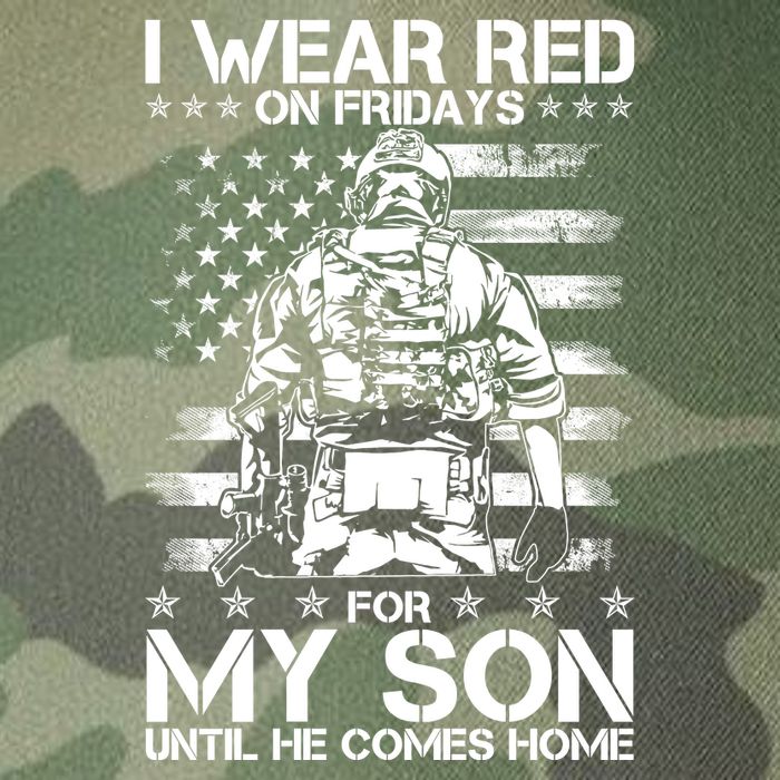 I Wear Red On Fridays For My Son Until He Comes Home Legacy Tie Dye Trucker Hat
