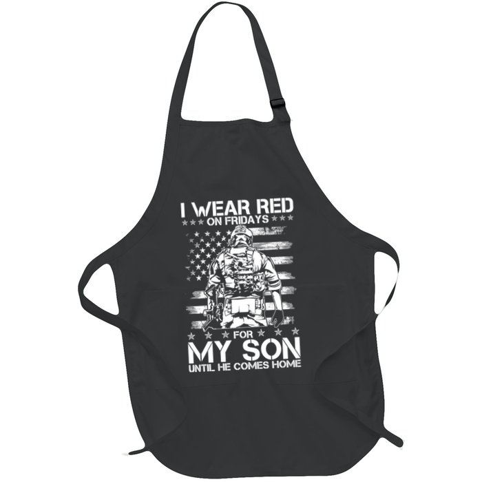I Wear Red On Fridays For My Son Until He Comes Home Apron