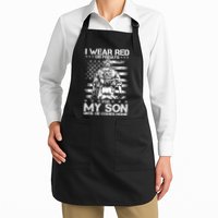 I Wear Red On Fridays For My Son Until He Comes Home Apron