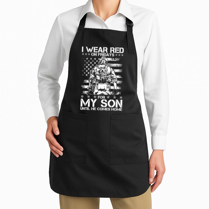 I Wear Red On Fridays For My Son Until He Comes Home Apron